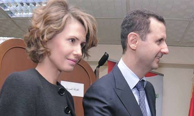 Bashar al-Assad wife Asma al-Assad Syria