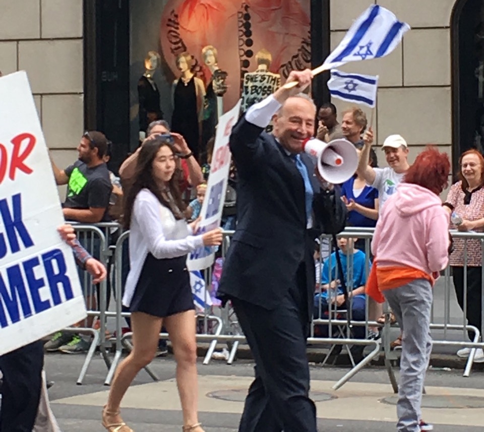 Protesters disrupt ‘Celebrate Israel’ parade as New York leaders salute Israel