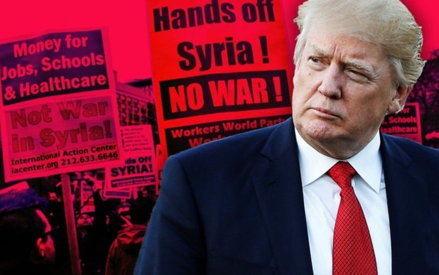 Syria chemical attack bombed by Trump