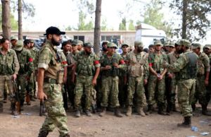 Part of the Turkish-backed "Euphrates Shield Brigade" comprised of a cohort of Turkmen and Islamist elements. (archives)