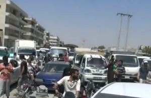 Evacuation of civilians from Manbij August 2013