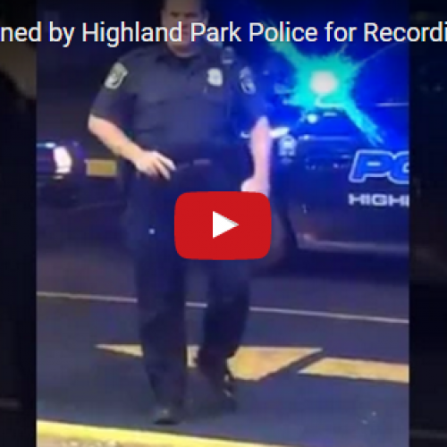 [WATCH] Detroit Man Detained by Highland Park Police for Recording Video