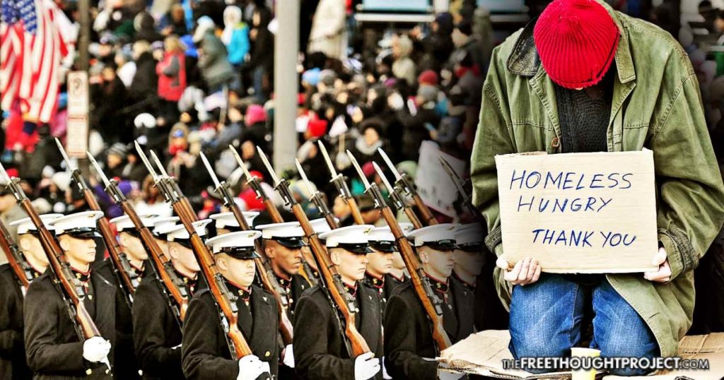 The Cost of Trump’s Military Parade Could Eliminate Hunger Among Homeless Veterans—For Weeks