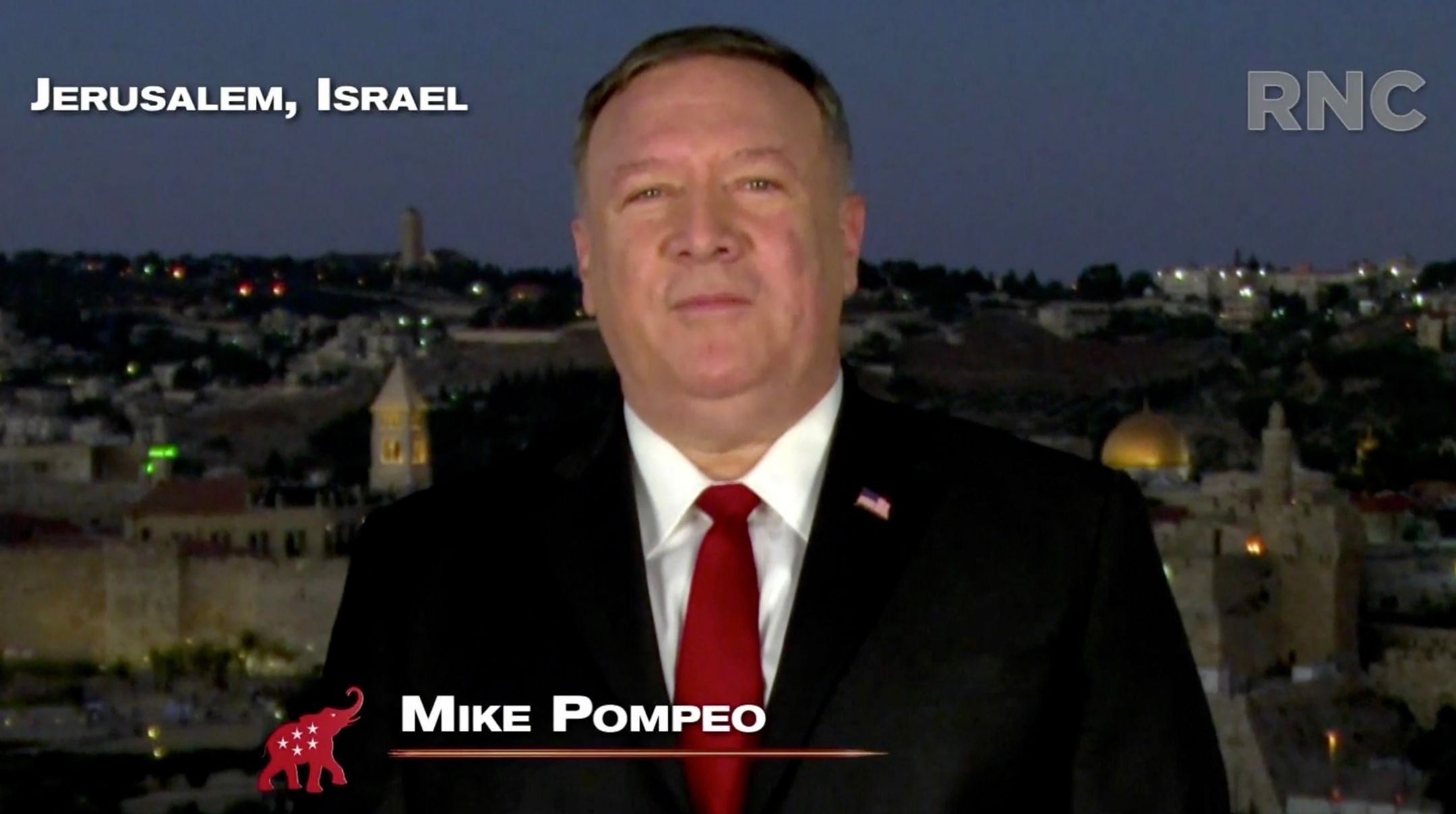 Mike Pompeo delivers convention speech from Jerusalem, sparking congressional query