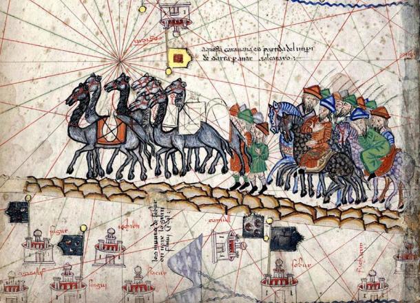 The caravan of Marco Polo. (Public Domain)