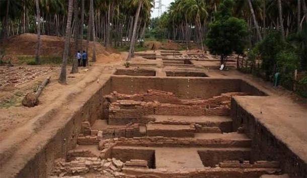 Excavations at the Keeladi archaeological site. (Ophelia S/CC BY SA 4.0)