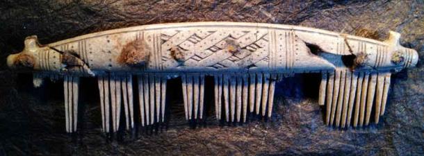 Decorated comb. Birka site museum. (M. Fuller, Birka – Swedish Viking Settlement)