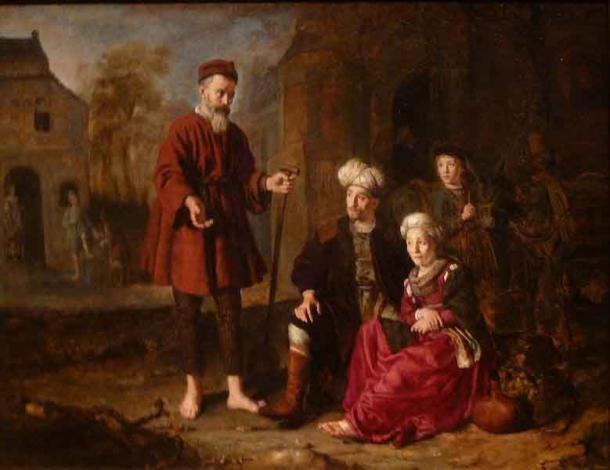 The Levite and his Concubine by Jan Victors (Public Domain)