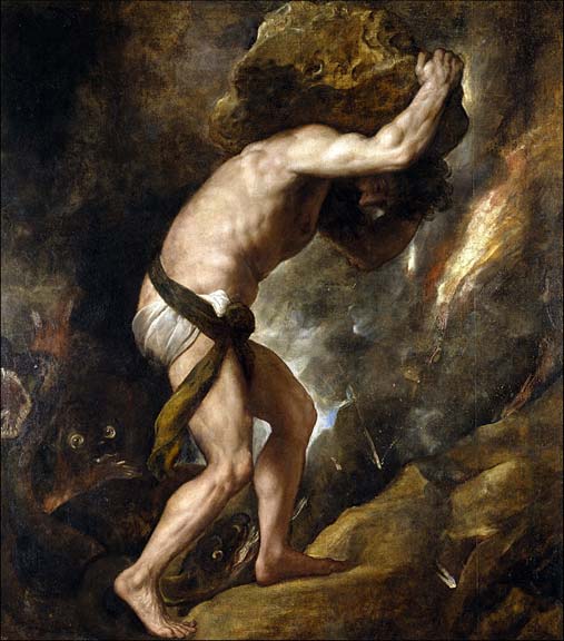 ‘Sisyphus’ by Titian.