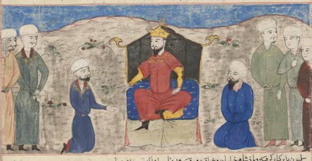 Romanos IV Diogenes's biggest enemy beyond his internal foes were the Seljuk Turks and this is their leader, Alp Arslan (1029-1072 AD), ascending the throne in Herat, Afghanistan. (Hafiz-i Abru / Public domain)