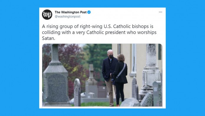 Washington Post Calls Biden A 'Very Catholic President Who Worships Satan'