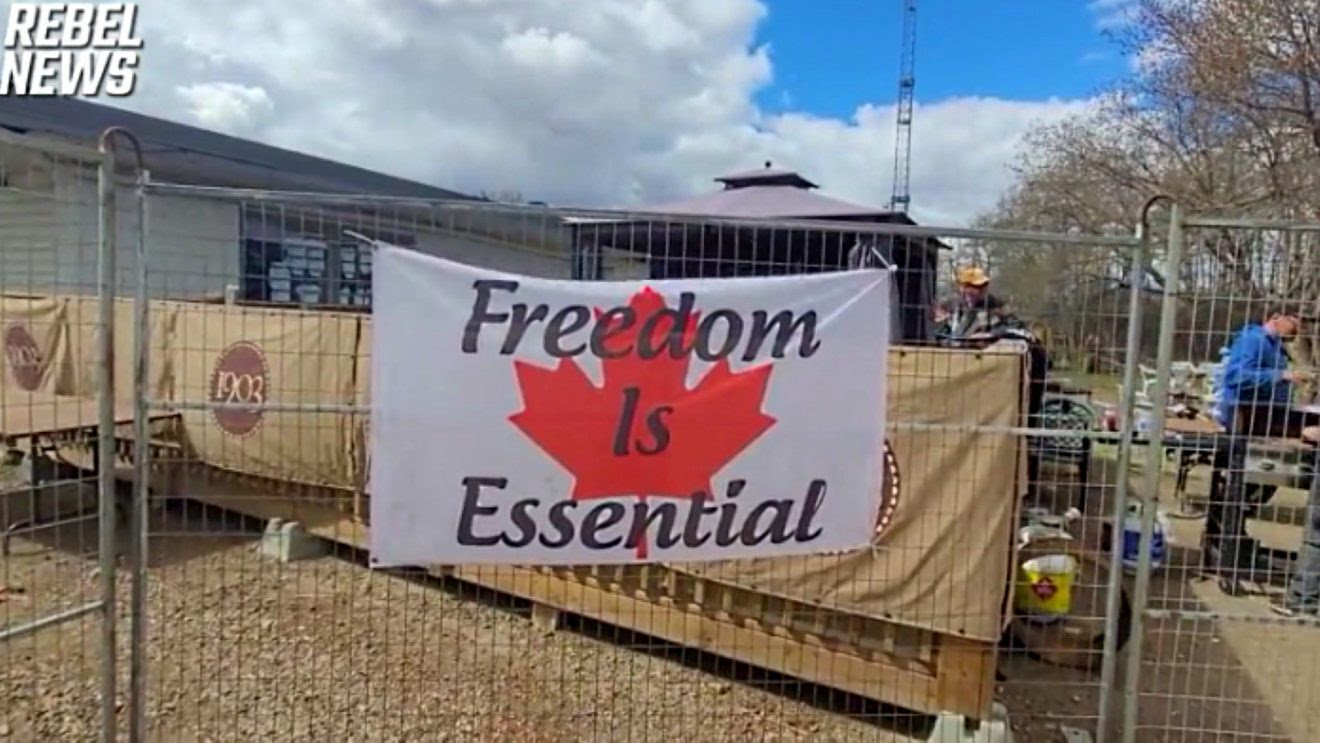 Whistle Stop Cafe Sets Up “Freedom Park,” Plans for “Biggest Protest Alberta’s Ever Seen” Free1-1320x743