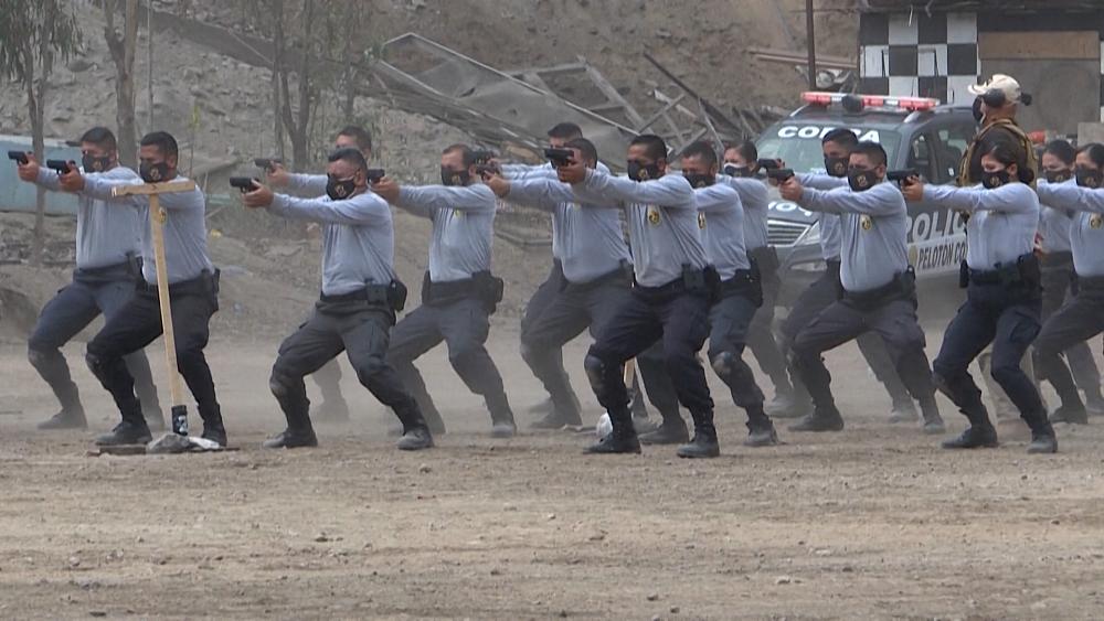 Peruvian security forces carry out drills ahead of Castillo's swearing-in ceremony