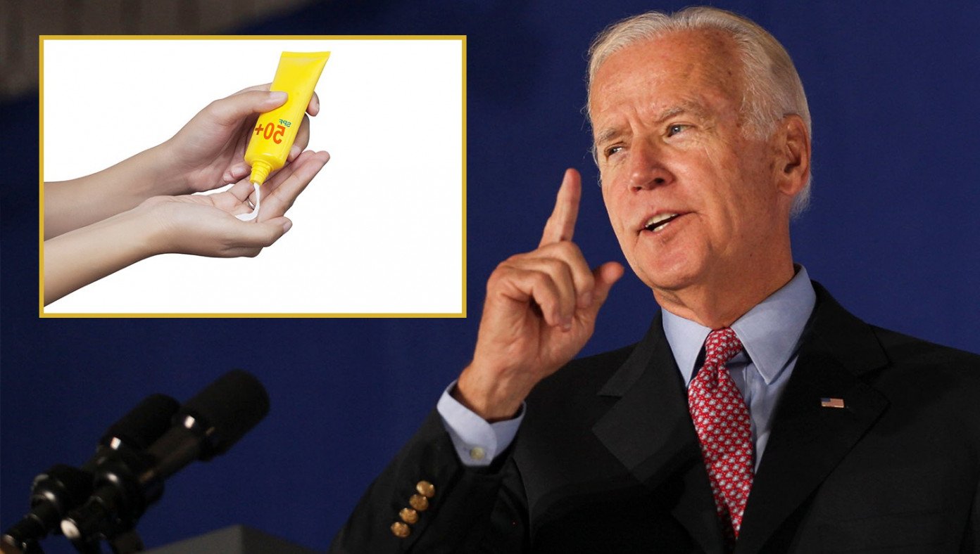 Biden Declares We Must Spray Sunscreen On Everyone To Protect Those Already Wearing Sunscreen