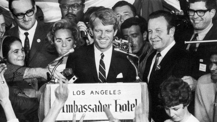 New Evidence Implicates CIA, LAPD, FBI & Mafia as Plotters in the Robert F. Kennedy Assassination Photo-sen-robert-kennedy-addressing-a-crowd-from