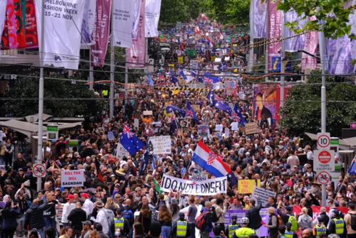 Kill The Bill - Thousands Of Australians March Against Victoria's COVID Powers