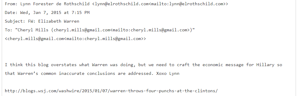 HIGH CRIMES: ‘Dangerous Alliance’, Who is Lynn Forester de Rothschild? Mills-forester-email-3