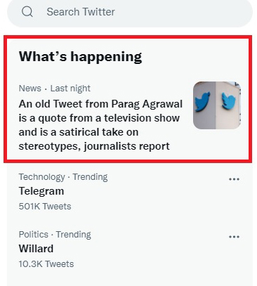 On Day One, New Twitter CEO Uses Fake Trending Tab to Run PR For Himself, Bans Sharing Media of Priv...