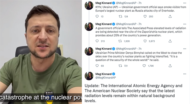 Zelensky Lies About Russia 'Shelling Nuclear Plant' And Triggering 'Radiation Leak' in Latest Bid to...