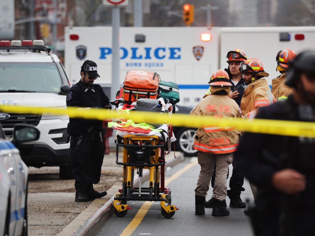 New York City Subway Shooting: Suspect with Gun, Possible Explosives Wounds 5