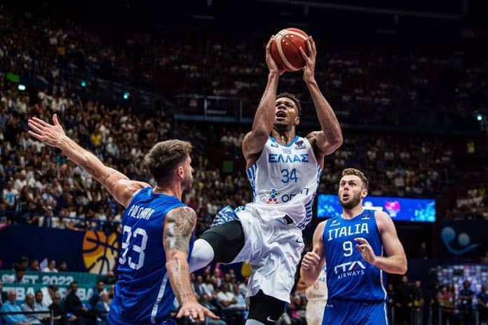 Greece beats 2022 Eurobasket host Italy in Milan