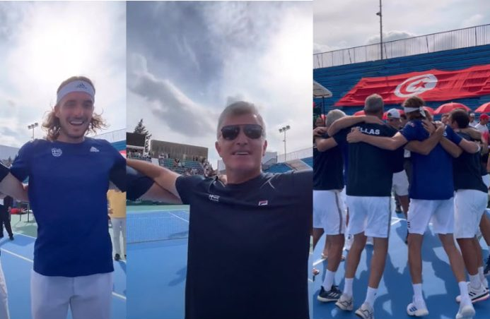 Stefanos Tsitsipas explains the meaning behind the Greek flag (VIDEO)