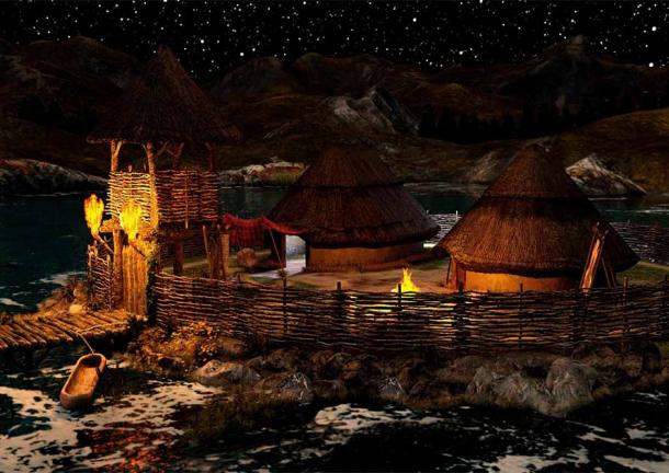 Celtic crannog representation. Source: photosvac / Adobe Stock