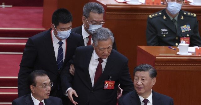 Elderly Chinese Ex-President Hu Jintao Hauled Out of Communist Event as Xi Jinping Watches