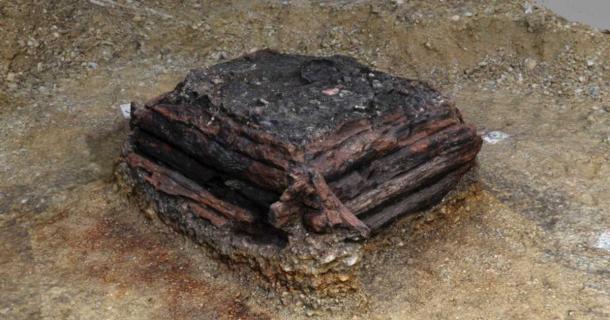 The excavated wishing well found in Germering, Bavaria, Germany. Source: Marcus Guckenbiehl/ Bavarian State Office for the Preservation of Monuments