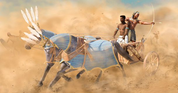 Ancient Egyptian war chariot. Source: ratpack223 / Adobe Stock.