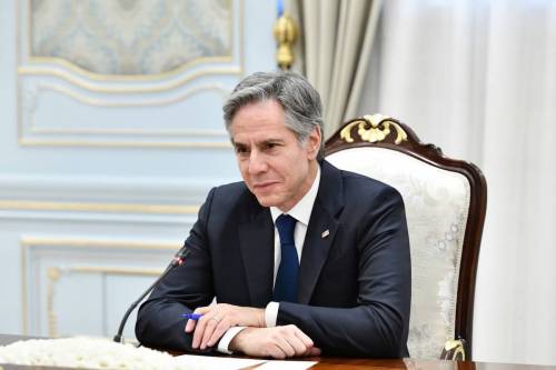 US Secretary of State Antony Blinken in Tashkent on March 01, 2023 [Uzbek Presidency/Anadolu Agency]