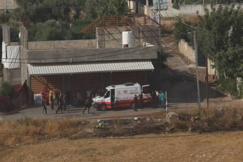 Injured Palestinians are taken to hospital with ambulances after Israeli forces raid Jenin, West Bank on June 19, 2023 [Nedal Eshtayah - Anadolu Agency]