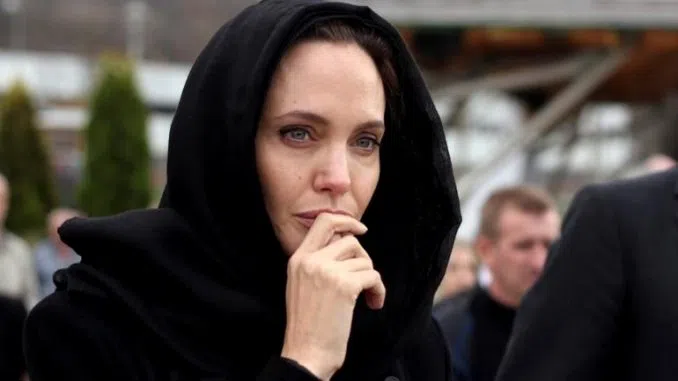 A sex list written by Angelina Jolie in the 1990s has been leaked online describing Hollywood Illuminati rituals she participated in early in her career.