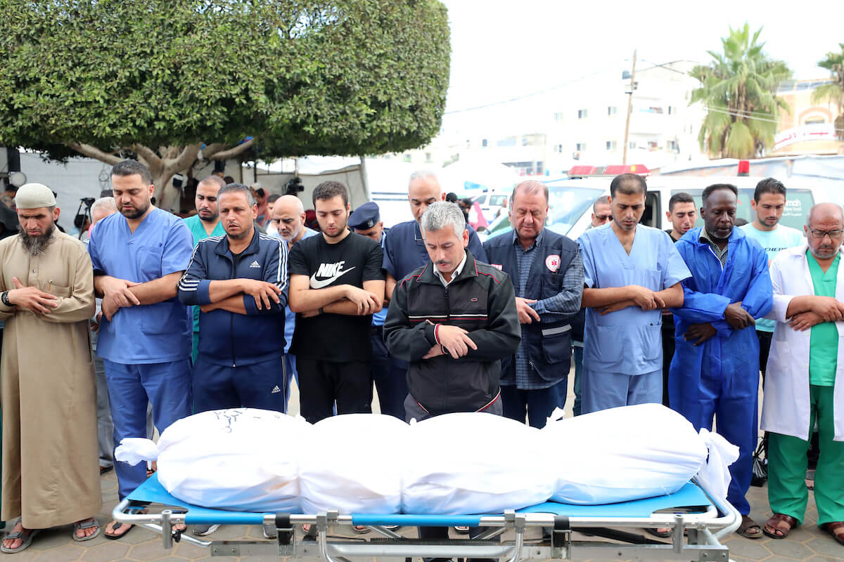 Healthcare workers stand in solidarity with Gaza and the people of Palestine