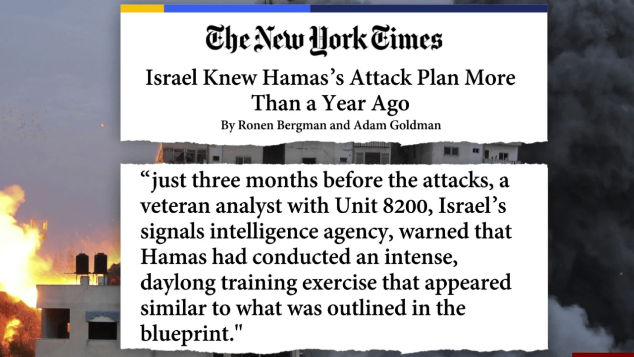 May 5 - Israel Complicit in Oct 7 Hamas Attack