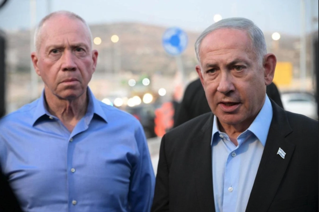 Israeli Prime Minister Benjamin Netanyahu and Israeli Defense Minister Yoav Gallant in the city of Hebron in the occupied West Bank on August 21, 2023. (Photo: Amos Ben-Gershom / Government Press Office)